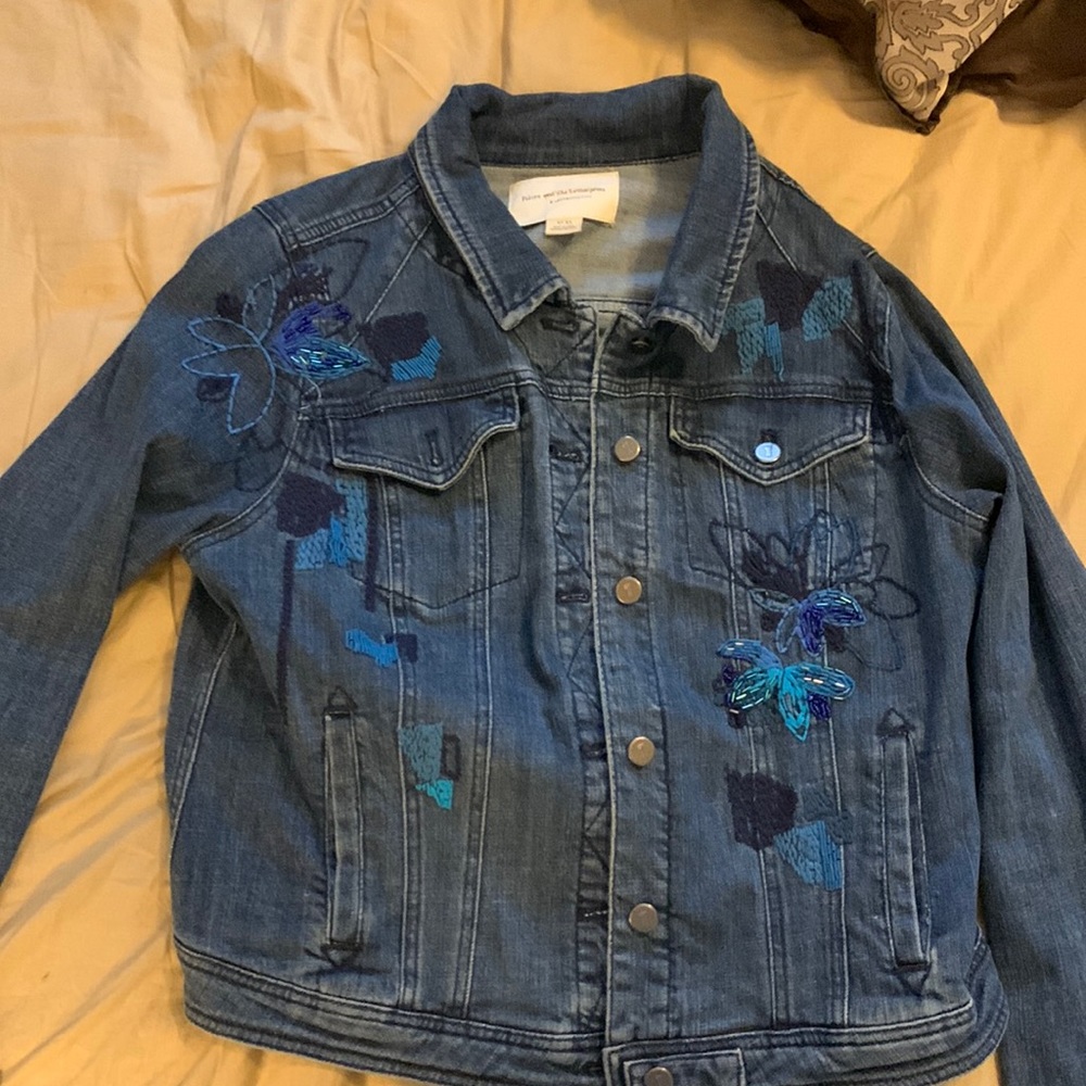 Embroidered jean jacket by Pilcro and the Letterpress (Anthropologie)